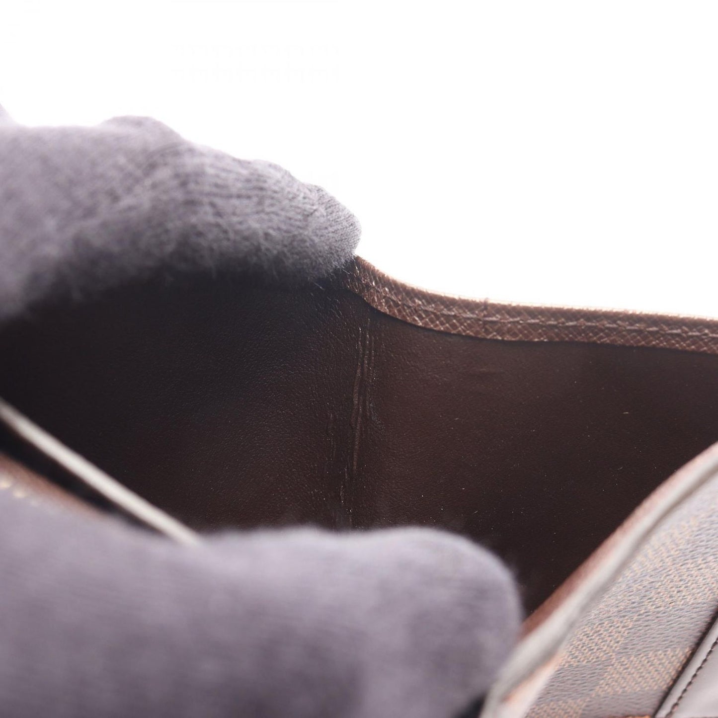 Louis Vuitton Compact Zip Wallet in Damier Ebene Canvas