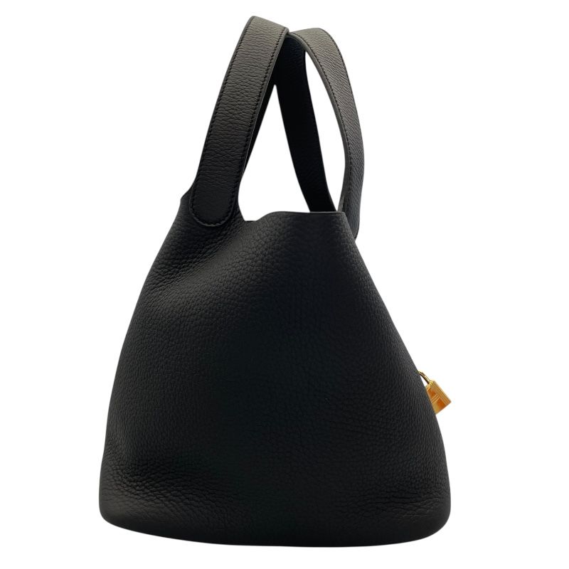 HERMES Picotin Lock MM Black with Gold Hardware - 2024 Edition