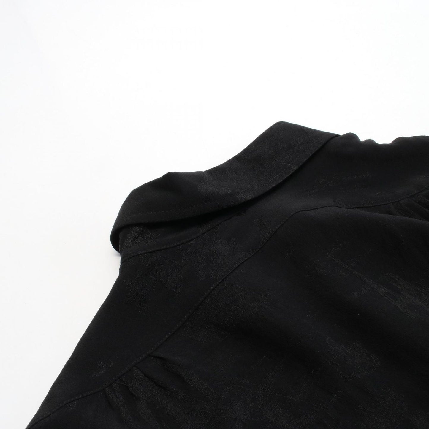 HERMES Black Silk Shirt Dress - Timeless Elegance