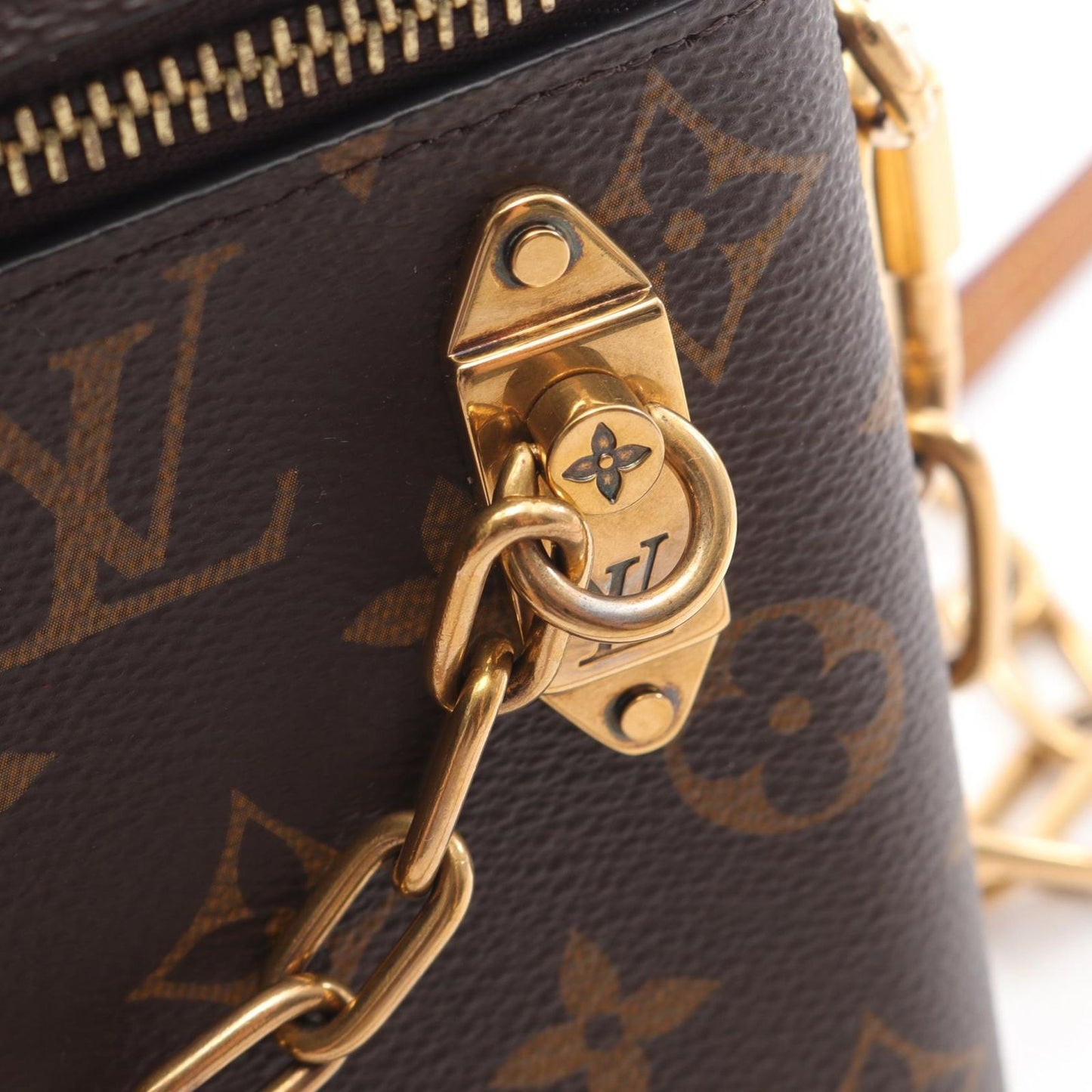 Louis Vuitton Monogram Fawn Box Shoulder Bag - Timeless Elegance