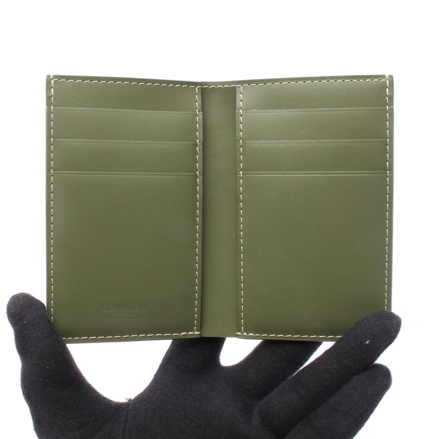 GOYARD Saint Pierre Card Holder GYD-233 in Khaki Green