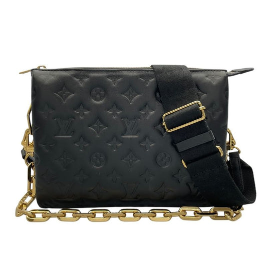 Louis Vuitton Pochette Coussin M57790 Noir Monogram Leather Shoulder Bag