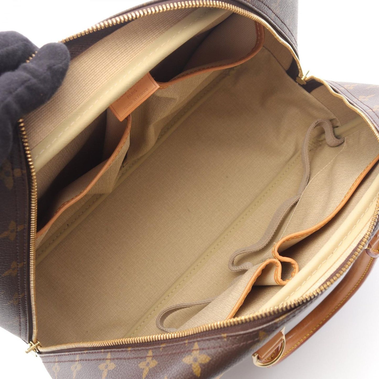 Louis Vuitton Deauville Bowling Vanity Monogram Handbag - Timeless Elegance