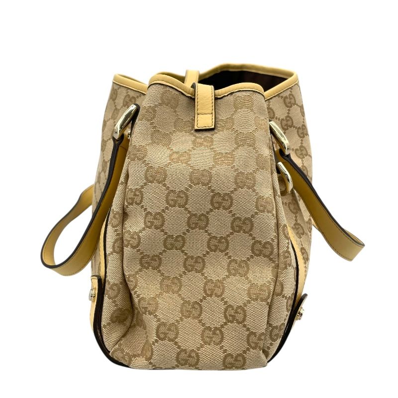 GUCCI Abbey Tote Bag 130736 Beige GG Canvas - Exquisite Luxury