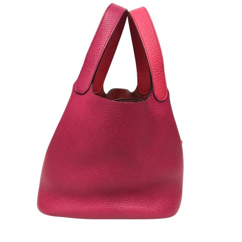 HERMES Picotin Lock MM Kazak - Rose Mexico & Rouge Extreme