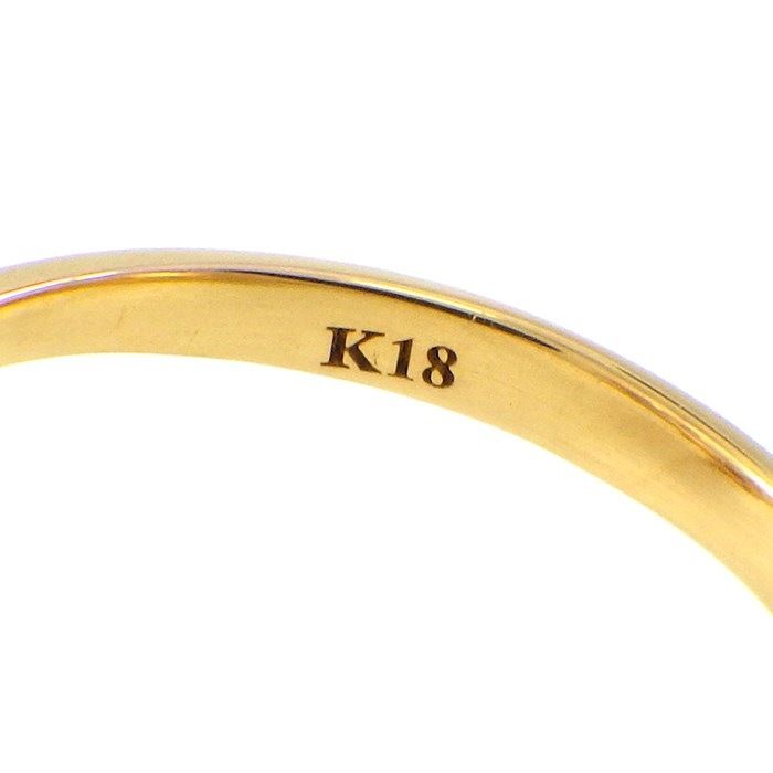 Exquisite K18YG Diamond Flower Twist Ring - 0.50ct