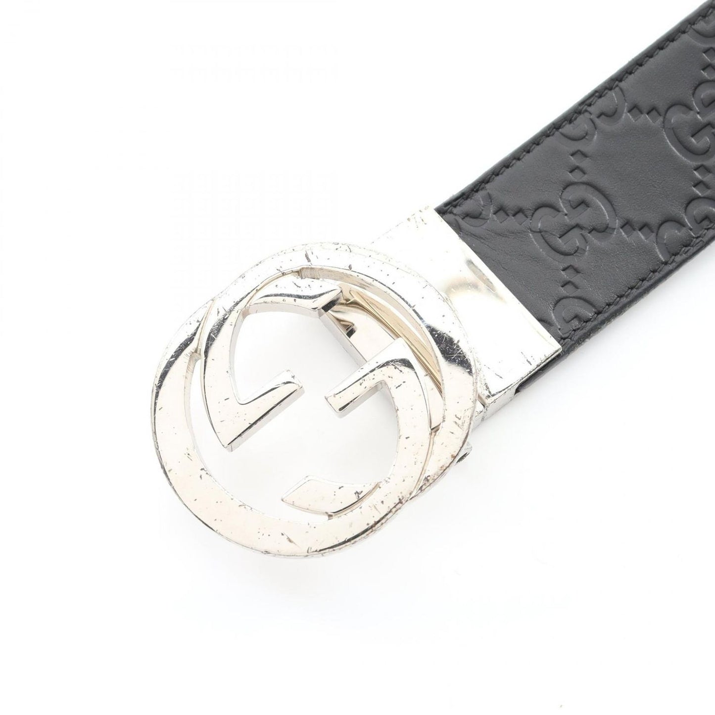GUCCI Signature Interlocking G Leather Belt - Timeless Elegance