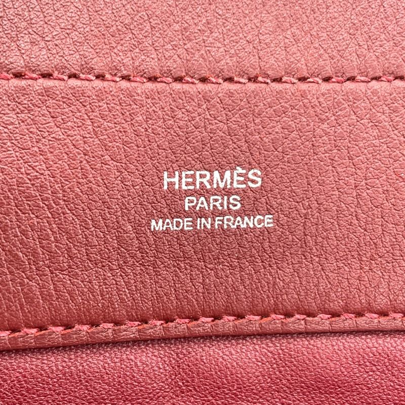 HERMES Aline Mini Shoulder Bag in Rouge Ash with Silver Hardware