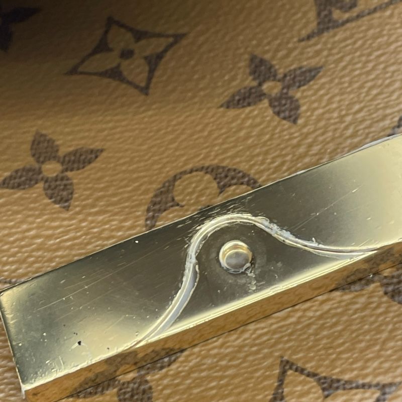 Louis Vuitton Dauphine MM Monogram Reverse Shoulder Bag - Brown