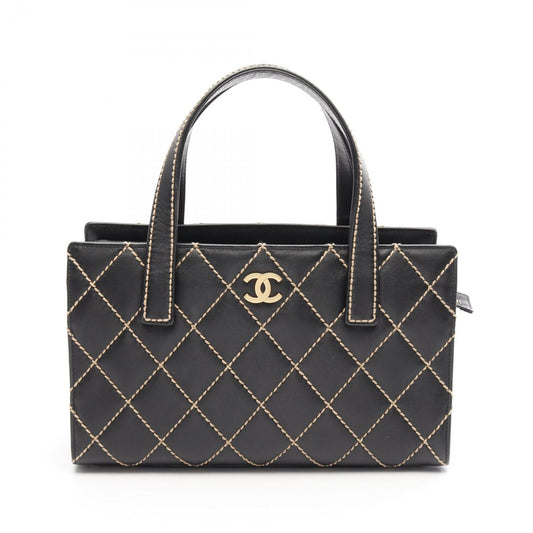 CHANEL Wild Stitch Tote Bag in Black Leather - Timeless Elegance