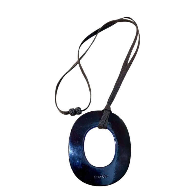 HERMES Lacquer Necklace in Buffalo Horn - Exquisite Women's Jewelry