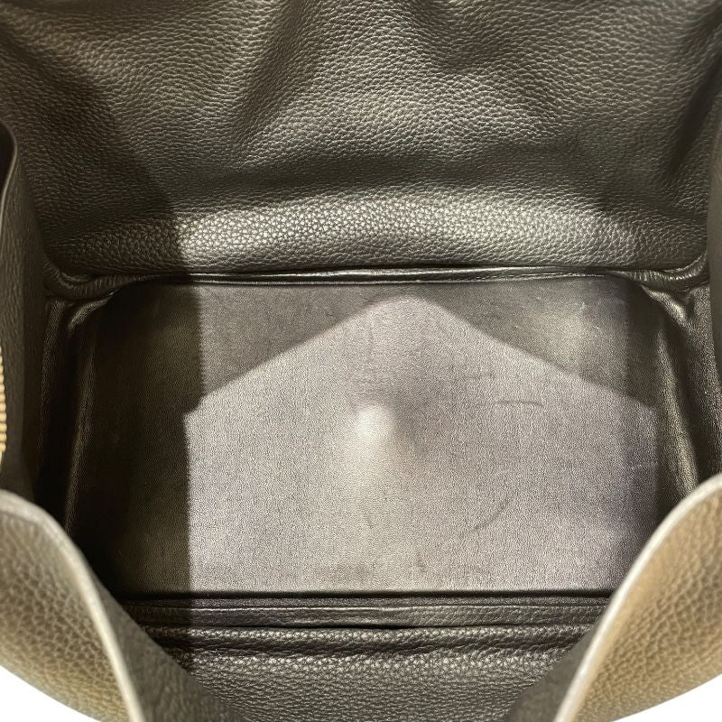 HERMES Lindy 34 Black Togo Leather Shoulder Bag - Unisex