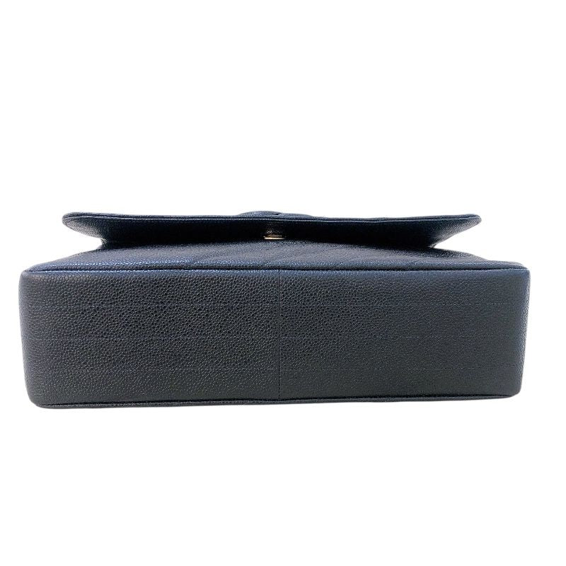 CHANEL Large Flap Chain Shoulder Bag in Caviar with Gold Hardware