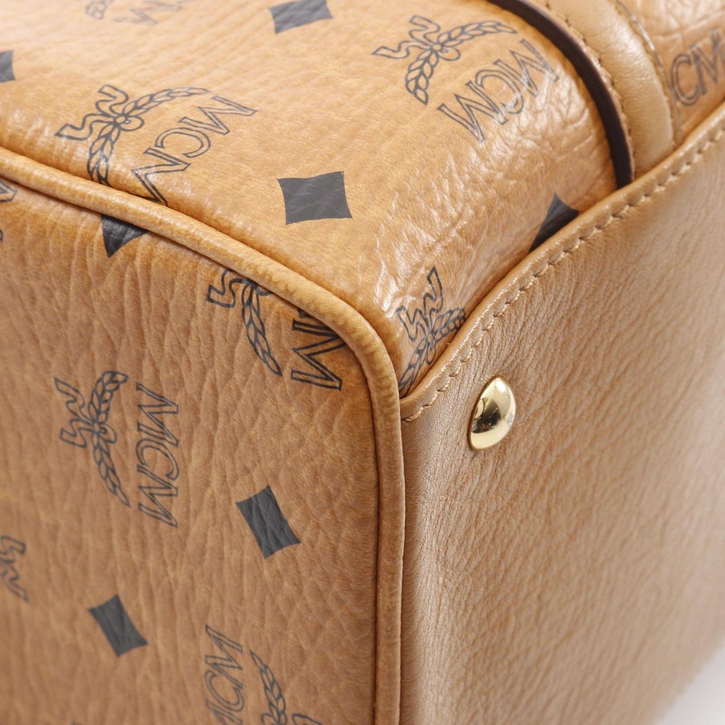 MCM Visetos Tote Bag in Cognac - Timeless Elegance