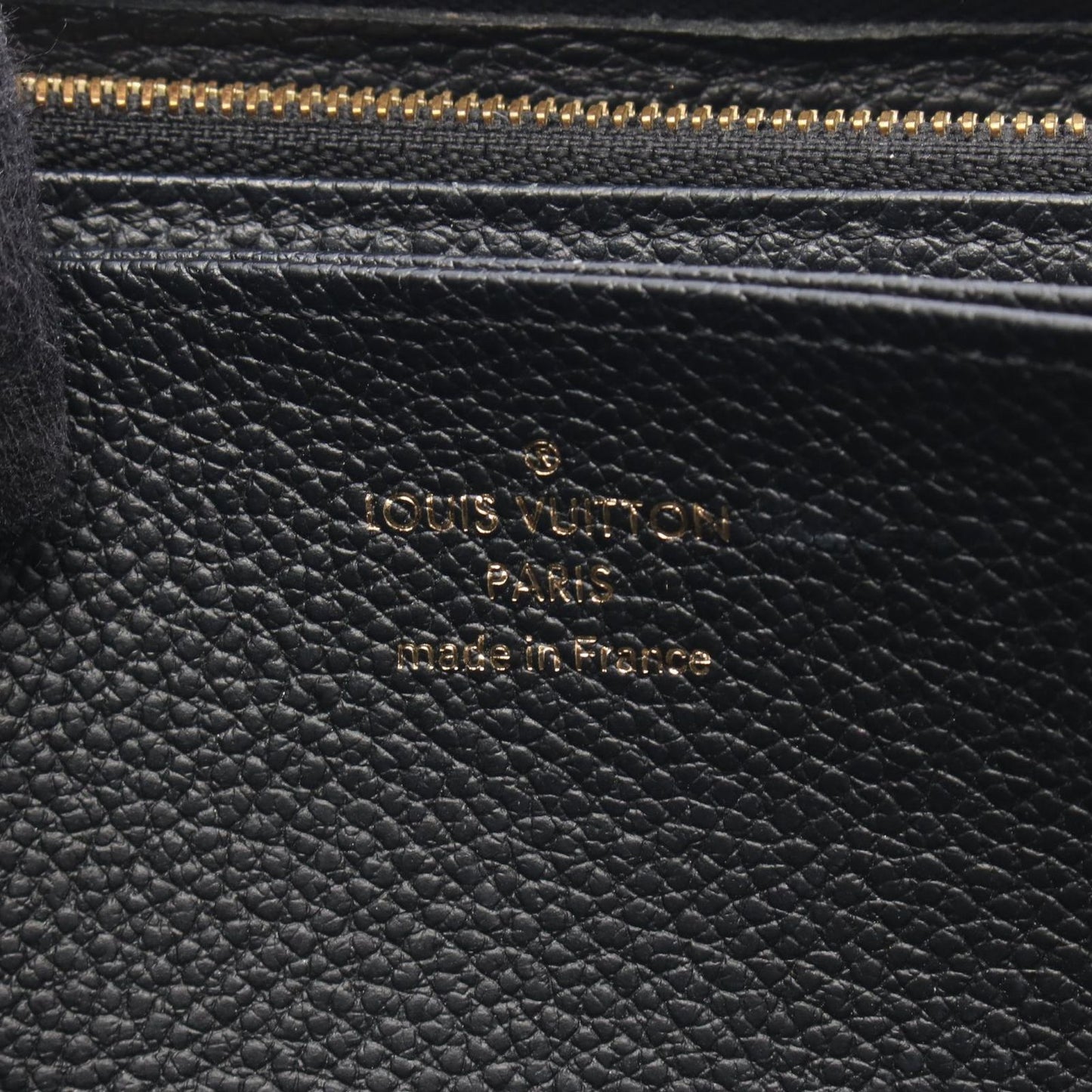 Louis Vuitton Monogram Empreinte Zippy Wallet in Noir