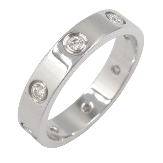 Cartier Mini Love Ring 6PD in 18K White Gold with Diamonds