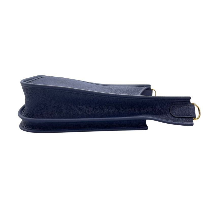 HERMES Evelyne 3GM Z刻 Blue Ankle Togo Shoulder Bag