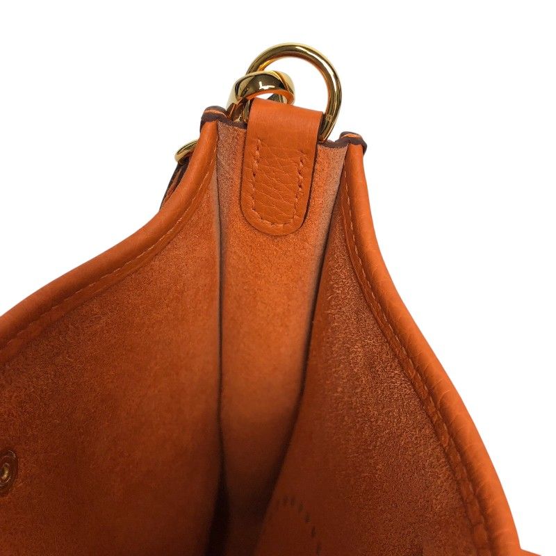 HERMES Evelyne TPM Orange Field with Gold Hardware - Exquisite Luxury