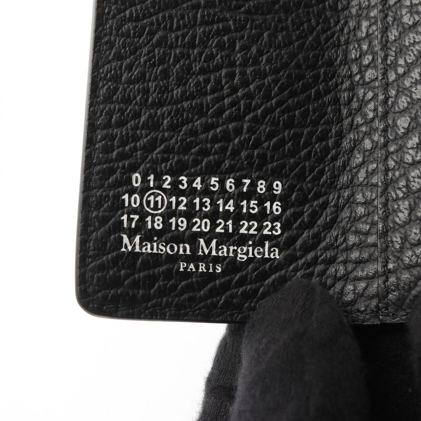 Maison Margiela 11 Black Leather Tri-Fold Wallet - New