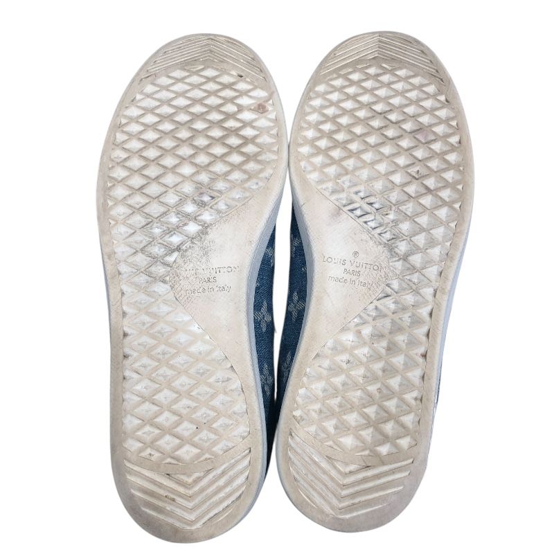 Louis Vuitton Luxembourg Line Low-Cut Sneakers in Blue - Size 8.5