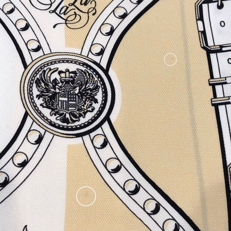 HERMES Ivory Silk Twill Rêve Short Sleeve Knit - Size 34