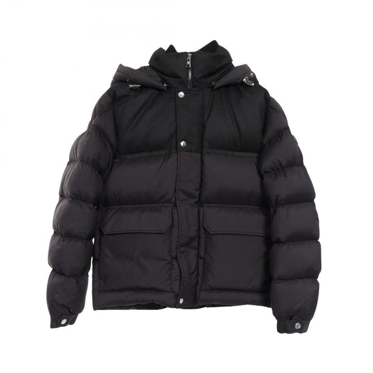 MONCLER Mussala Down Jacket - Black Wool & Nylon - Size N