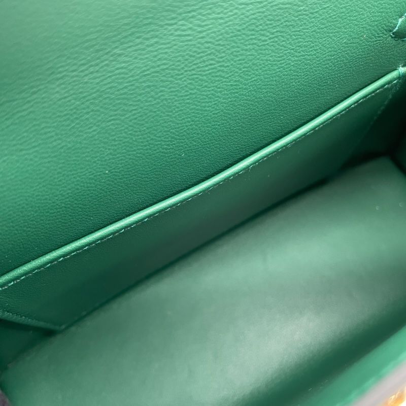 HERMES Mini Kelly W刻 Veil Vertigo & Electrum Shoulder Bag