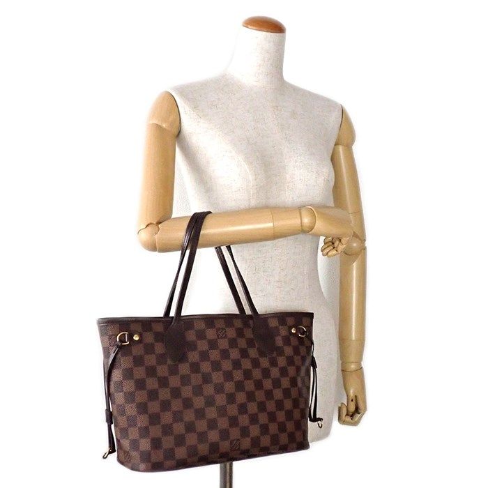 Louis Vuitton Neverfull PM Tote Bag - 2014 Edition in Brown Damier Ebene