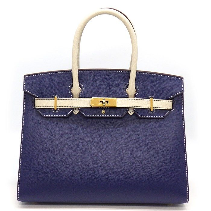 HERMES Birkin 30 Blue Saphir with Gold Hardware - 2021 Edition