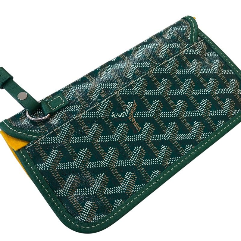 GOYARD Saint Louis PM Green Goyardine Canvas Unisex Handbag