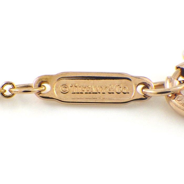 Tiffany & Co. Mini Oval Key Necklace in K18 Pink Gold