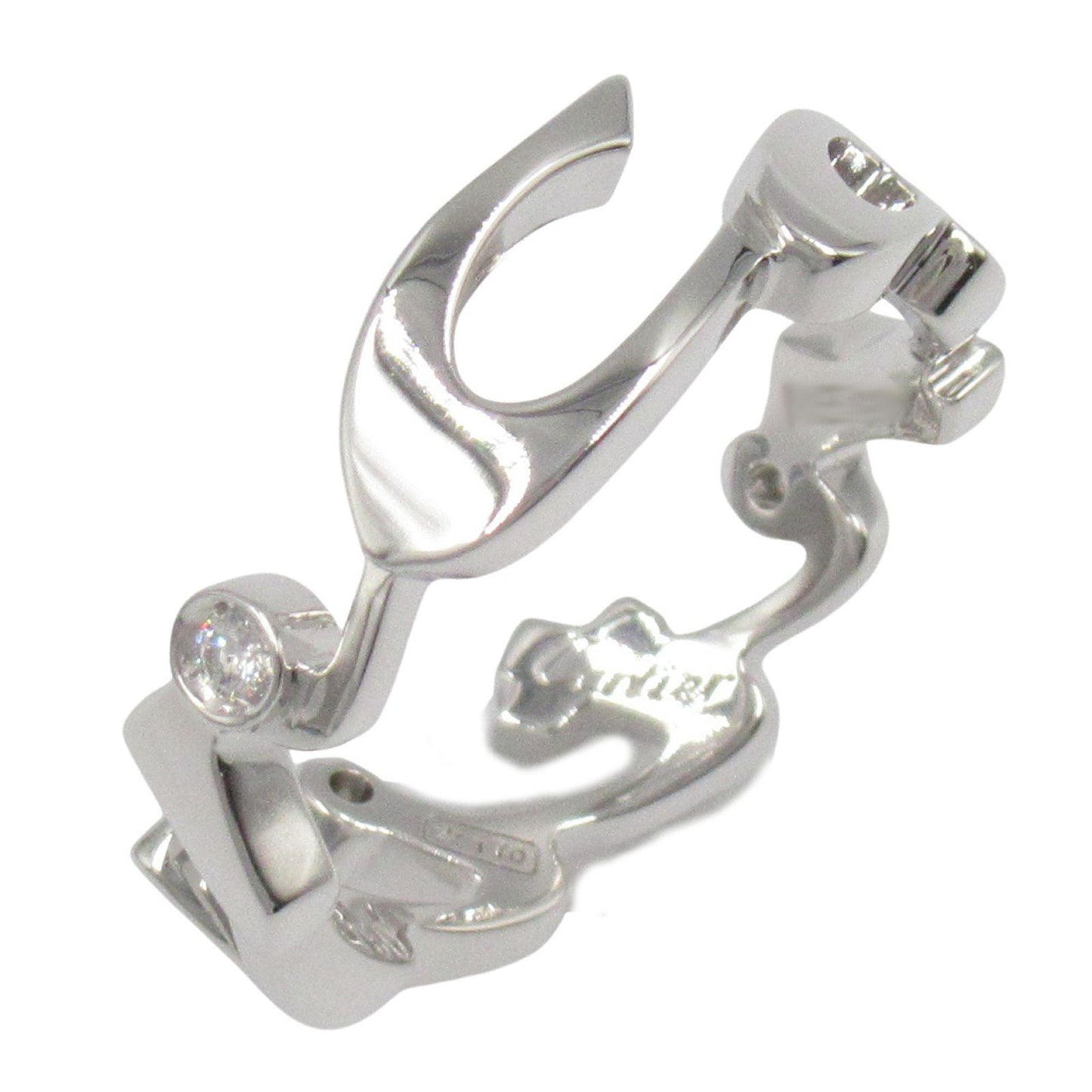 Cartier Signature 3PD Ring in 18K White Gold with Diamonds