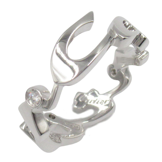 Cartier Signature 3PD Ring in 18K White Gold with Diamonds