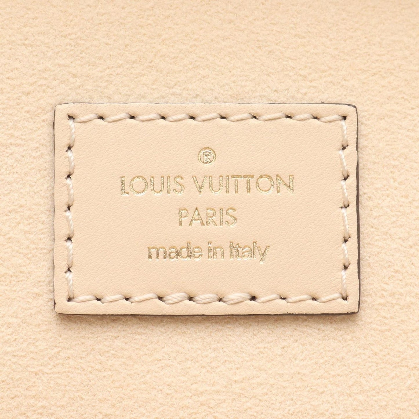 Louis Vuitton Vanity PM Handbag - Exquisite Beige Leather