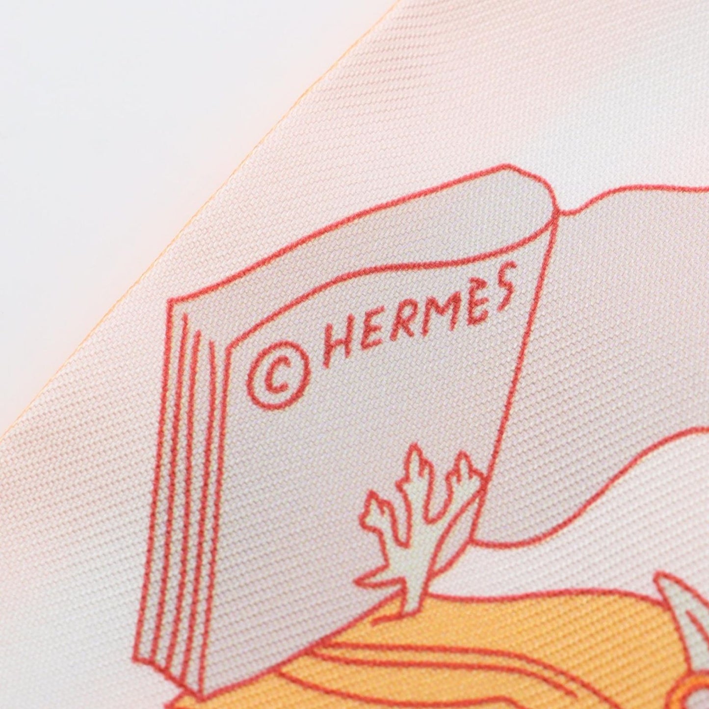 HERMES A Vos Crayons Carre Libre Twilly Scarf - Exquisite Silk