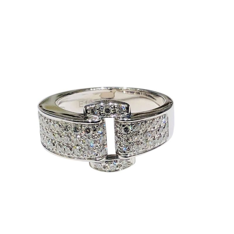 Piaget Miss Protocole Ring #53 in K18 White Gold - Exquisite Elegance
