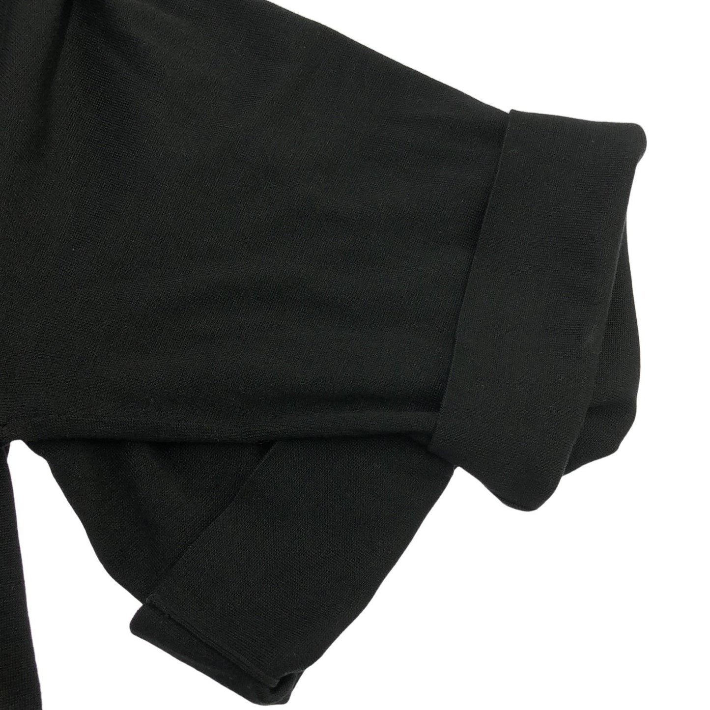 FOXEY Black Silk Zip-Up Long Cardigan - Elegant Luxury Layering