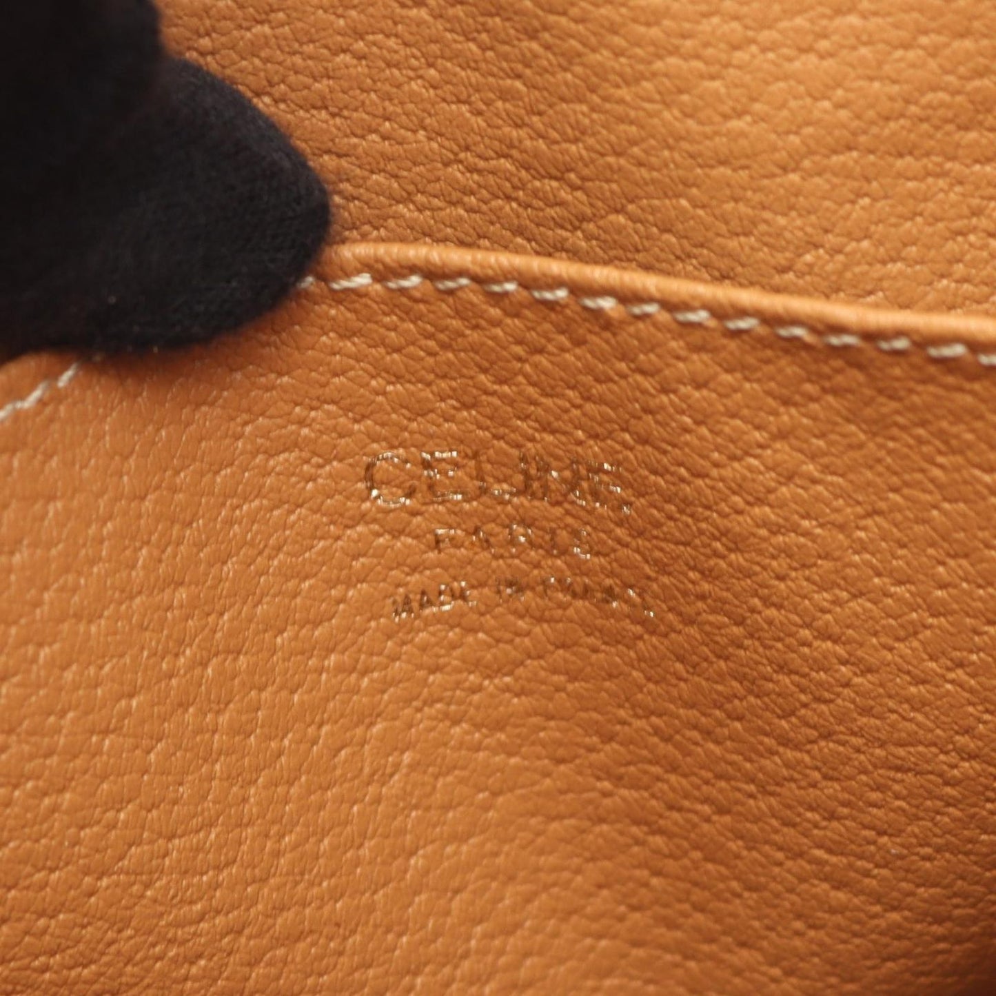 CELINE Macadam Shoulder Bag in Dark Brown PVC Coated Canvas