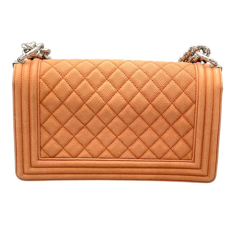 CHANEL Boy Chanel 25 Pink Caviar Shoulder Bag - Timeless Elegance