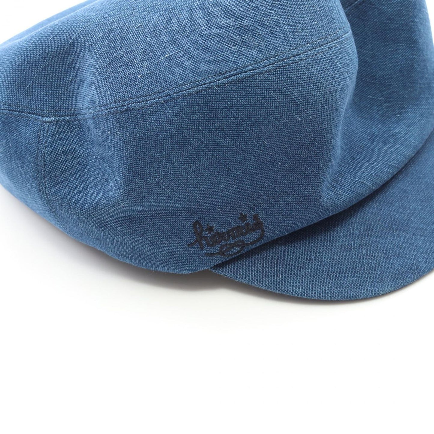 HERMES Denim Casquette Hat - Timeless Elegance in Blue