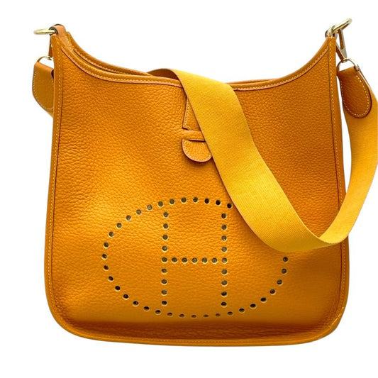 HERMES Evelyne 1PM Natural Sable with Gold Hardware - Timeless Elegance
