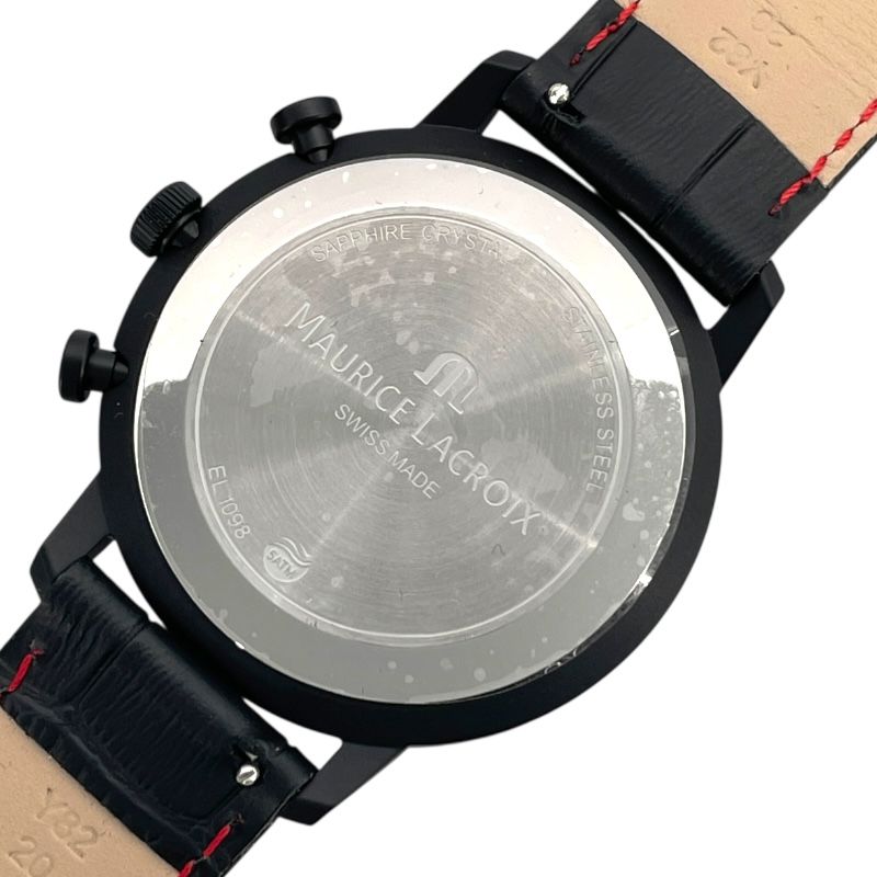 Maurice Lacroix Eliros Chronograph Black SS Quartz Men's Watch