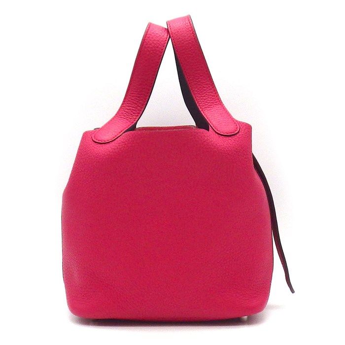 HERMES Picotin Lock PM Éclat Handbag in Raspberry Rouge Série