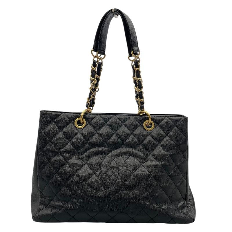 CHANEL GST Tote A50995 - Black Caviar Skin with Gold Hardware