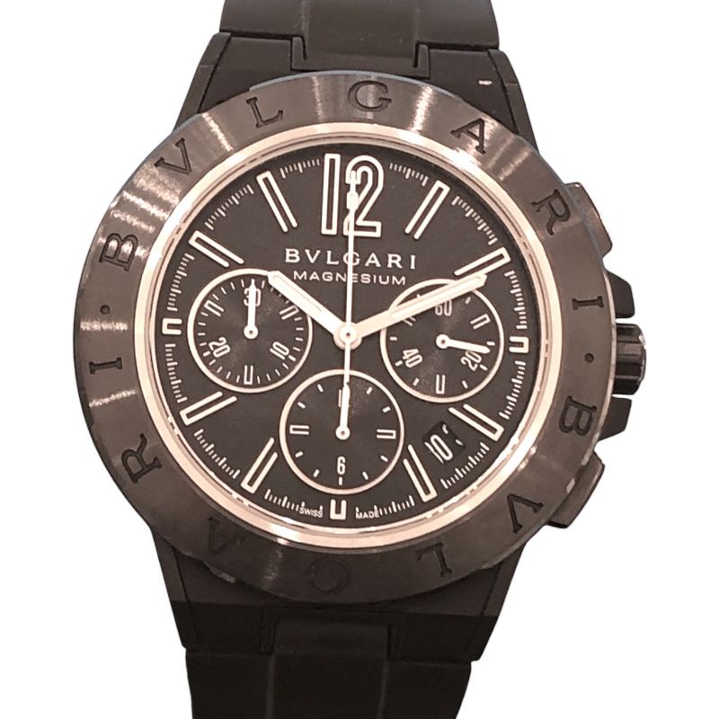 BVLGARI Diagono Magnesium Chronograph DG42BSMCVDCH - Black Luxury Watch