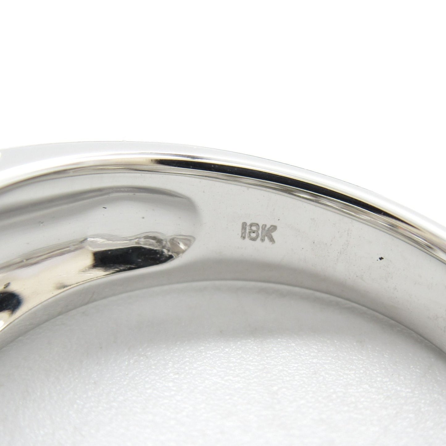 Elegant K18WG Diamond Ring - 0.40ct - Size 11.5