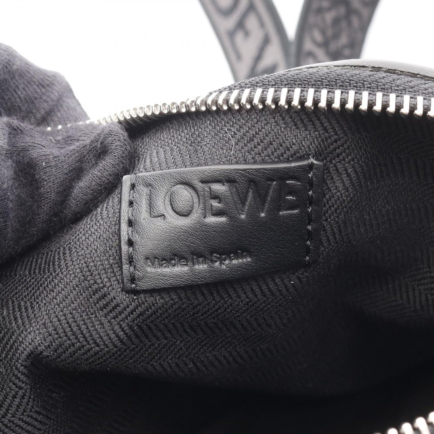 LOEWE Anton Sling Black Leather Crossbody Bag - New