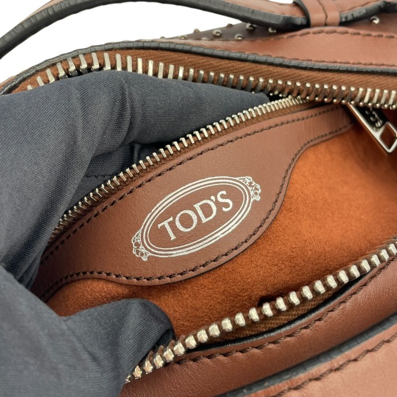 TOD’S GONCINI Multicolor Leather Shoulder Bag with Studs