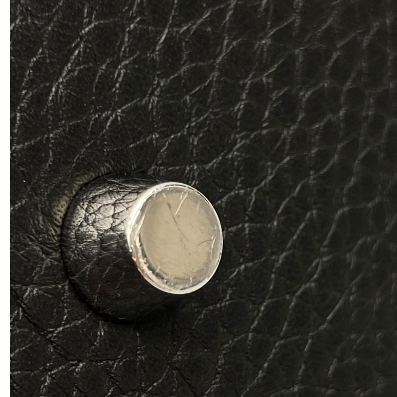 HERMES Picotin Lock MM Black Togo Leather Handbag with Silver Hardware