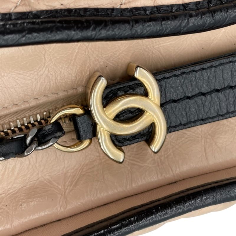 CHANEL Gabrielle Hobo Medium Bag in Pink & Black Calfskin